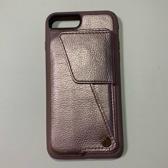 ROSE GOLD Wallet phone case IPHONE 7 PLUS - Picture 3 of 4